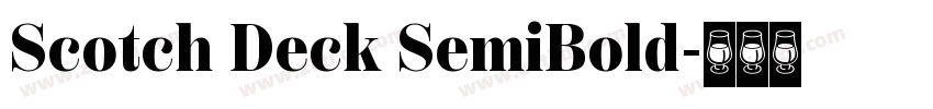 Scotch Deck SemiBold字体转换